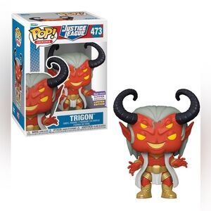 Funko Pop! Heroes Justice League Trigon Figure - Red and Gold